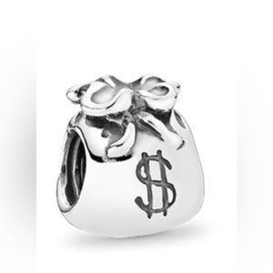Genuine Pandora ALE 925 Sterling Silver Money Bag Charm 790332 PC211